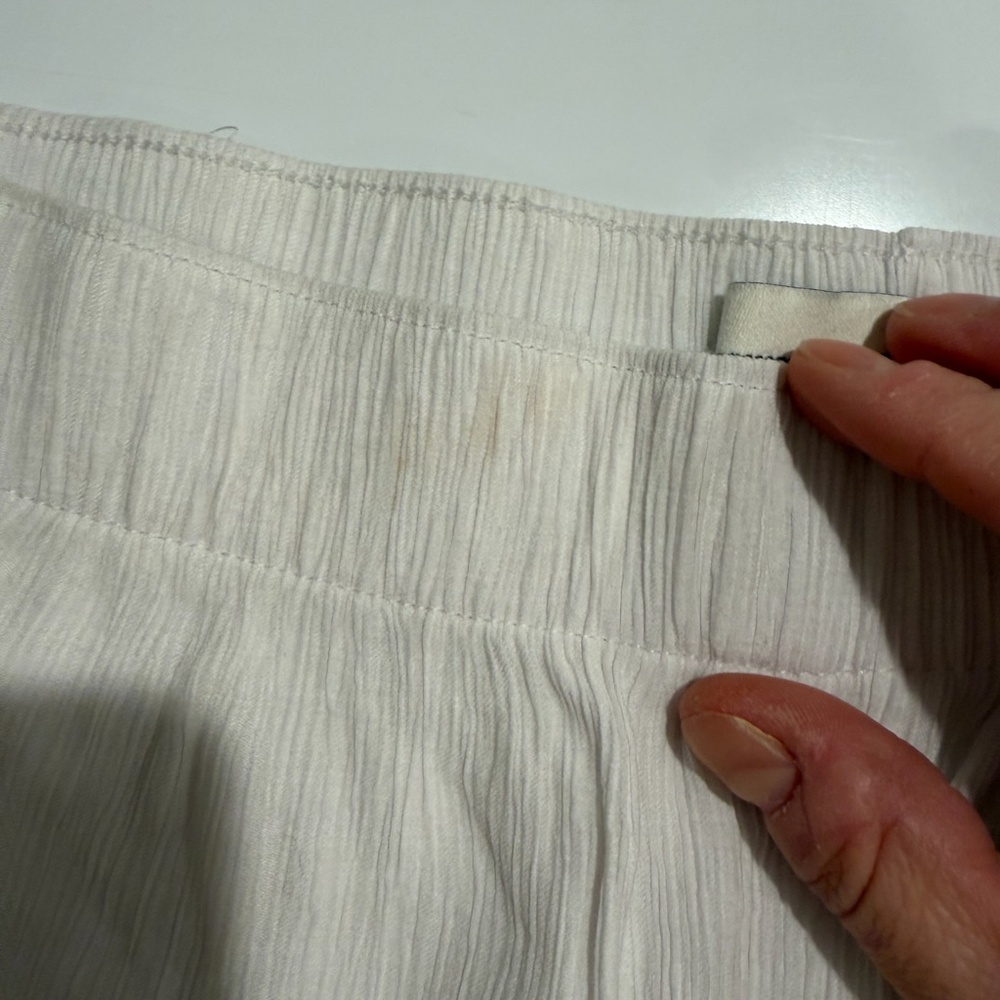 Elastic-Waist Wide Leg Pants - White - Picture 12 of 16